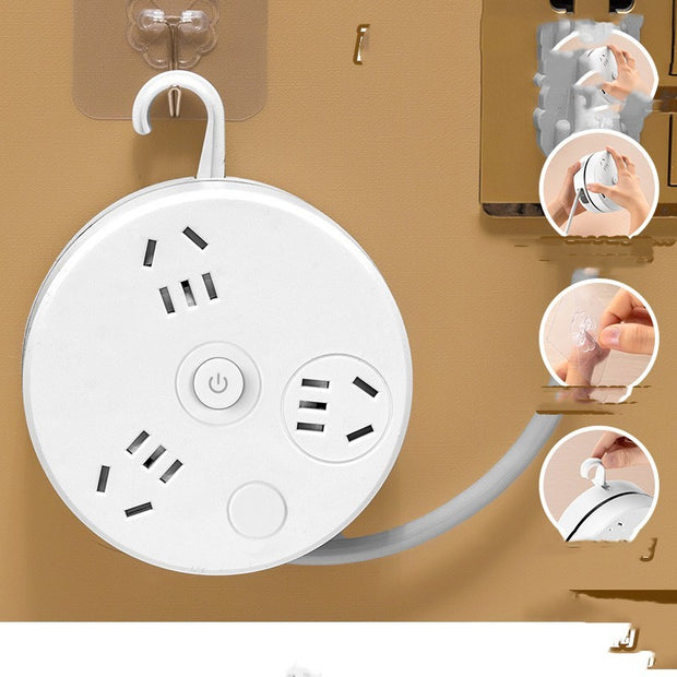 Multi Function Socket With Storage Row Plug Cord