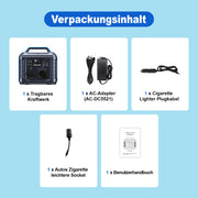 SBAOH Portable Power Station 300W,solar Power Generator 296Wh 80000mAh