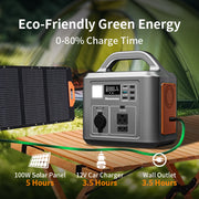 Portable Power Station P605, 600W,538WH Backup Lithium Battery, Solar Generator For Home And Outdoor Emergency Power Supply