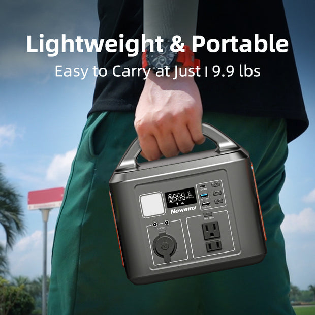 Portable Power Station P605, 600W,538WH Backup Lithium Battery, Solar Generator For Home And Outdoor Emergency Power Supply