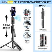 Auto Face Tracking Phone Holder, 360° Rotating AI Smart Face Body Tracking Phone Shooting Holder, No App Required, Gesture Control. Compatible with Iphone and Android. Suitable for Video Content Creators